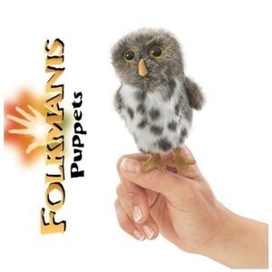 NWOT Folkmanis spotted owl finger puppet